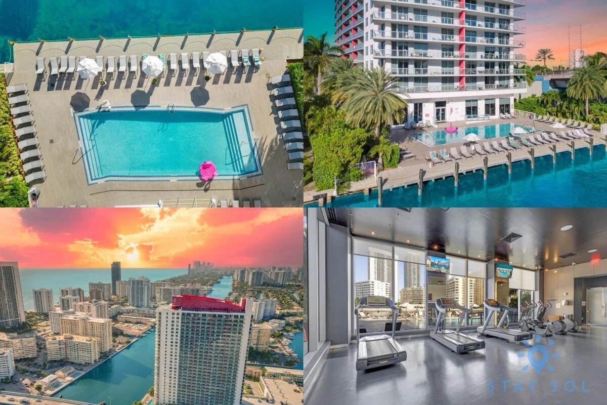 Balcony - Pool - Near Beach - Gym Hallandale Beach Buitenkant foto